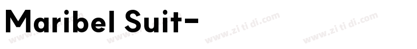 Maribel Suit字体转换